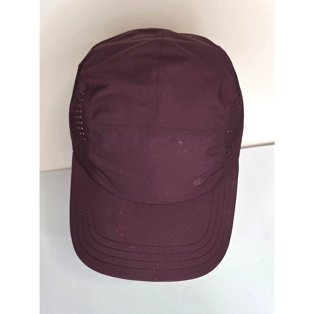Athleta Gorpcore Perforated Running Hat OS Sporty Athleisure Burgundy